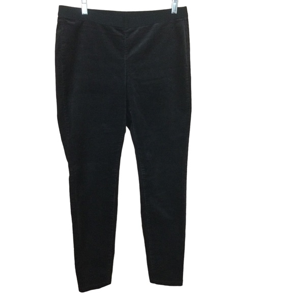 Eileen Fisher Organic Cotton Tencel Pull On Fine Whale Corduroy Pants Size SP - Picture 2 of 10